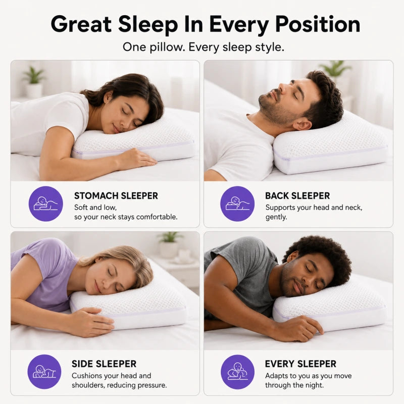 Cooler sleep, in three simple steps.