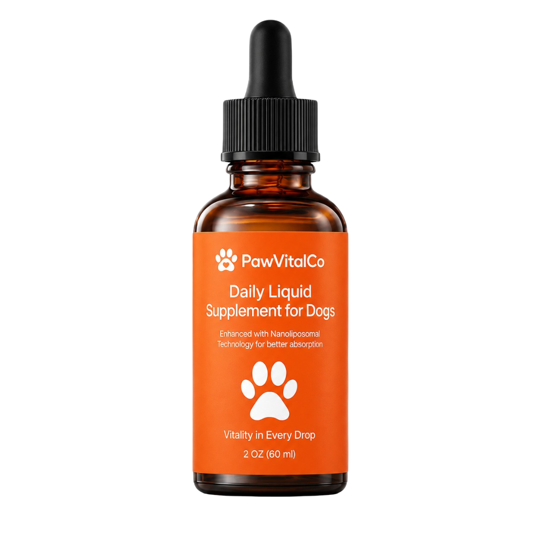 PawVitalCo NAD+ liquid bottle